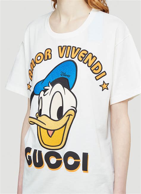 amor vivendi gucci shirt|Gucci Donald Duck Amor Vivendi Off White Ivory Jersey T.